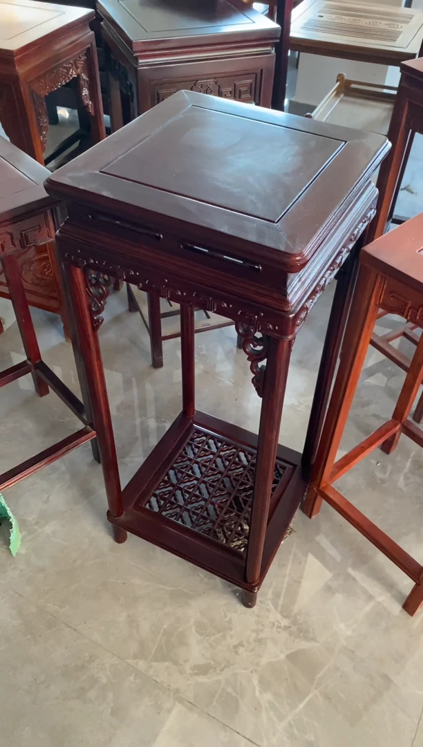 黑酸枝木类成套家具花架（不退不换）