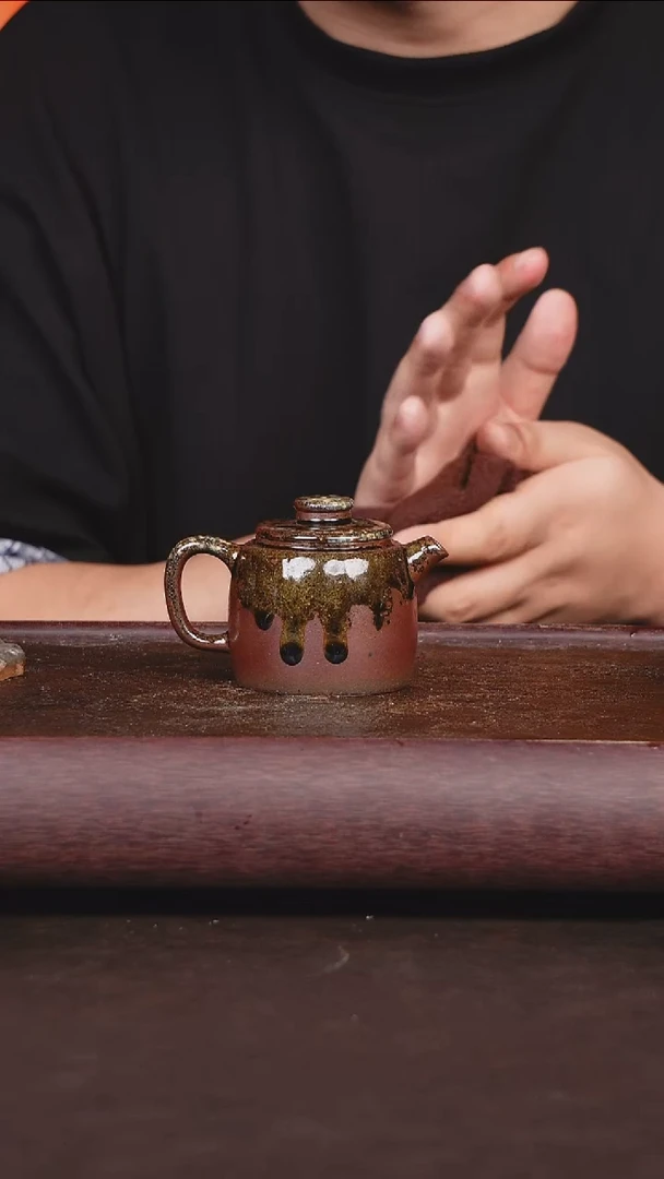 茶壶紫砂柴烧 壶