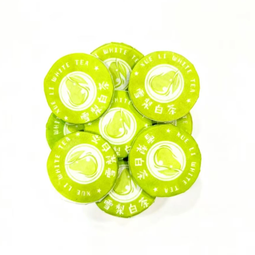 雪花梨白茶小圆饼-双11狂欢-磻溪老贡眉+河北雪花梨