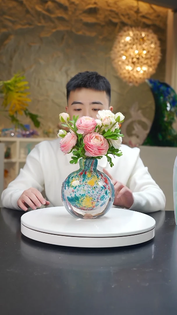 手工艺品琉璃莫奈花园设计款香薰瓶