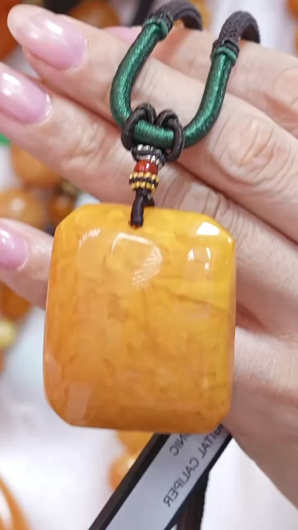 蜜蜡颈饰未镶嵌7941天然蜜蜡珠宝奇石云端妖孽全部保真