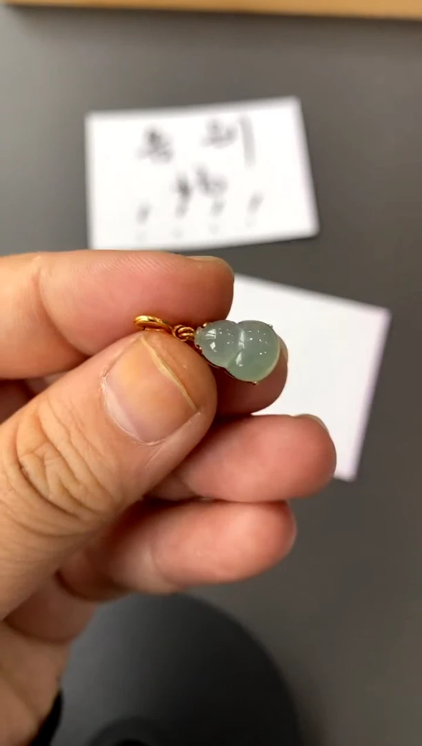 【闪购商品】翡翠颈饰银S925镀金镶嵌买断价