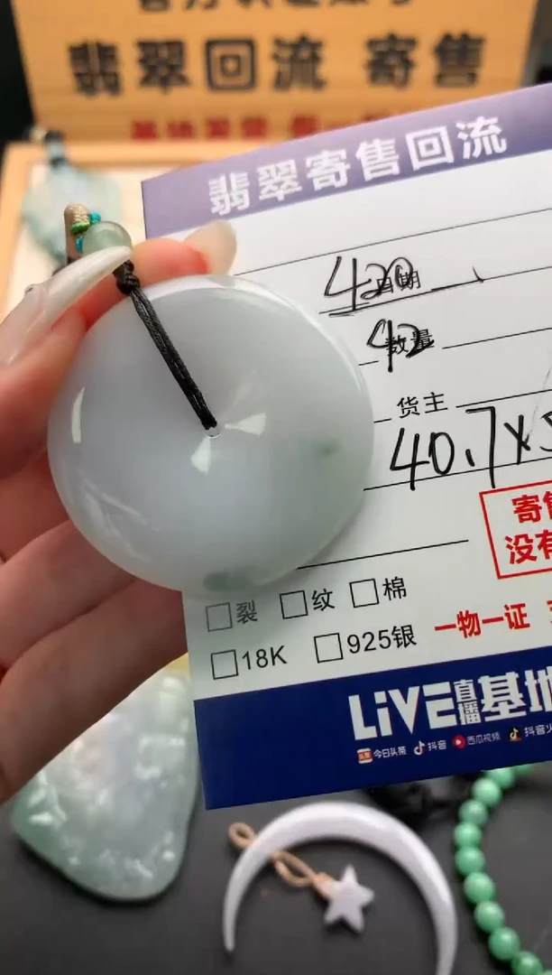 翡翠未镶嵌颈饰10137957
