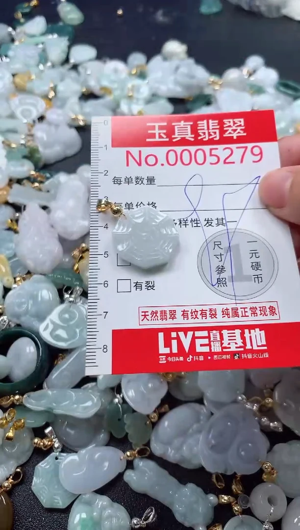 吊坠(不含链)未镶嵌翡翠5279