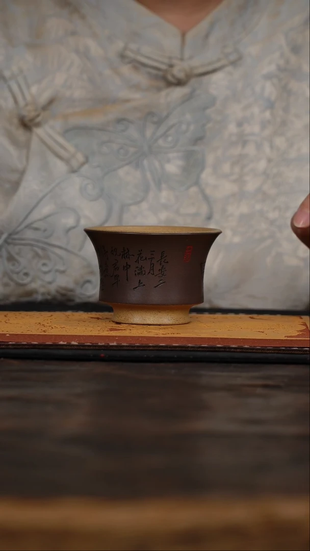 茶杯紫砂非遗茶器-钟馗