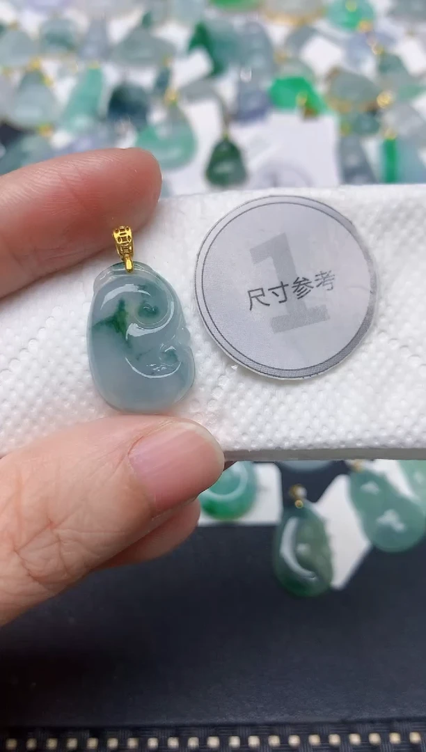 颈饰未镶嵌翡翠天然缅甸A货翡翠