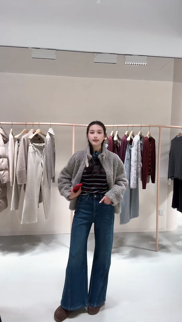 门店定制款，蓝色牛仔裤