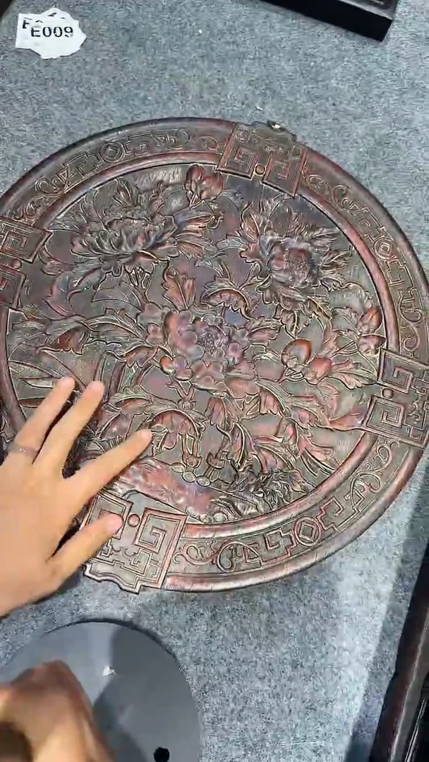 香榧木紫檀拆件雕刻板以直播间实物为准微瑕老物件