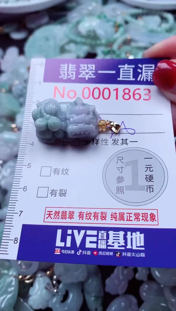 吊坠(不含链)未镶嵌翡翠1863