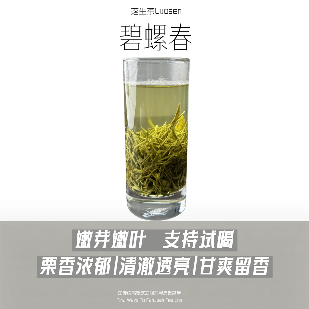 【碧螺春|Luosen】2025近绿茶全芽浓香耐泡回甘好留香