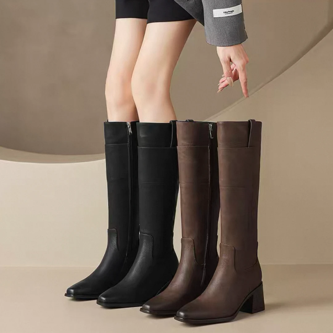 【女匠稀缺】正确版！牛巴戈 奢级皮级 长筒DQ  065-01