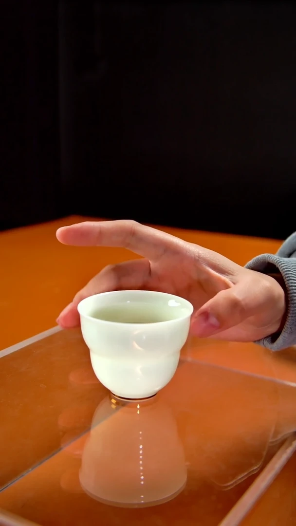 其他陶瓷《言泥陶瓷》璞玉绿豆冰主人杯