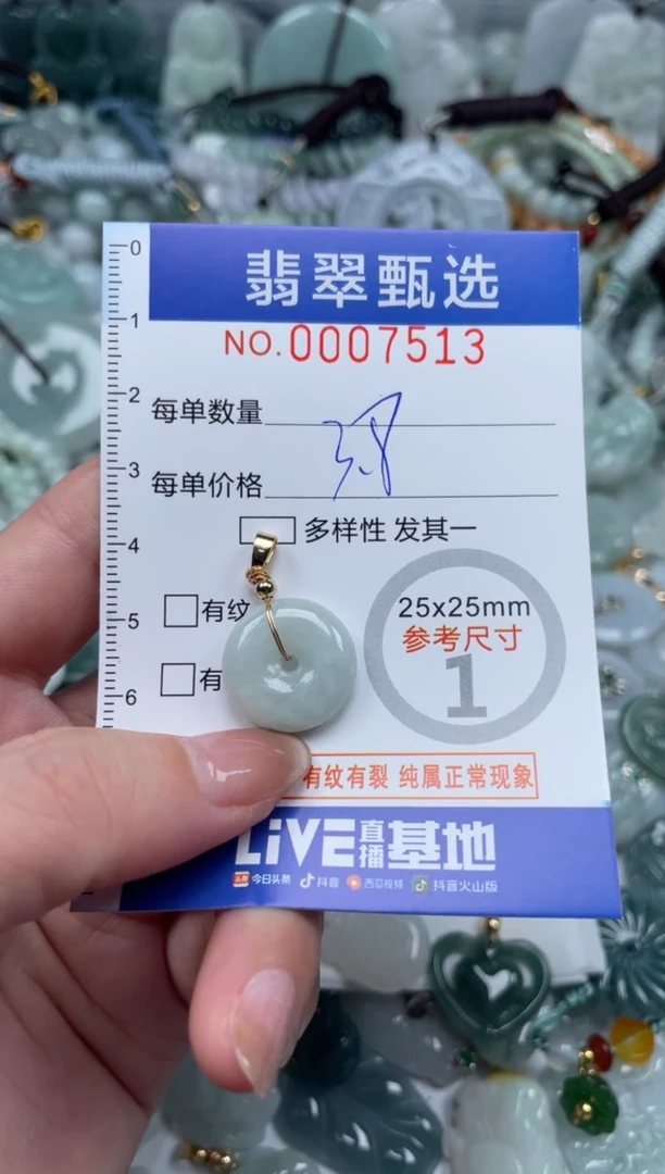 翡翠未镶嵌颈饰00..7513