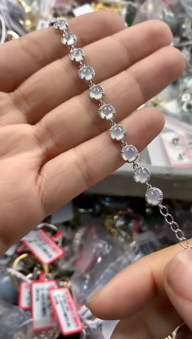 银S925镶嵌戒指翡翠555               10