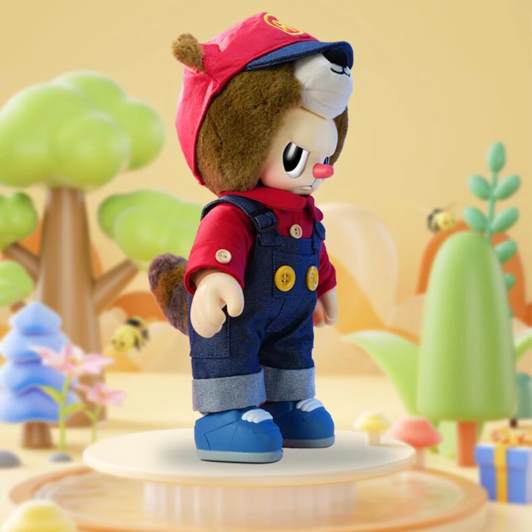 REBEL BEAR叛逆熊水管工系列500%可动关节毛绒可爱玩偶手办