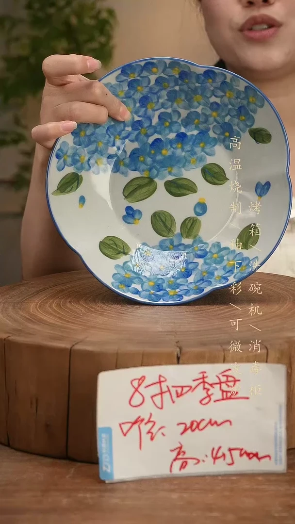 碗瓷景德镇手工手绘高温瓷釉下彩