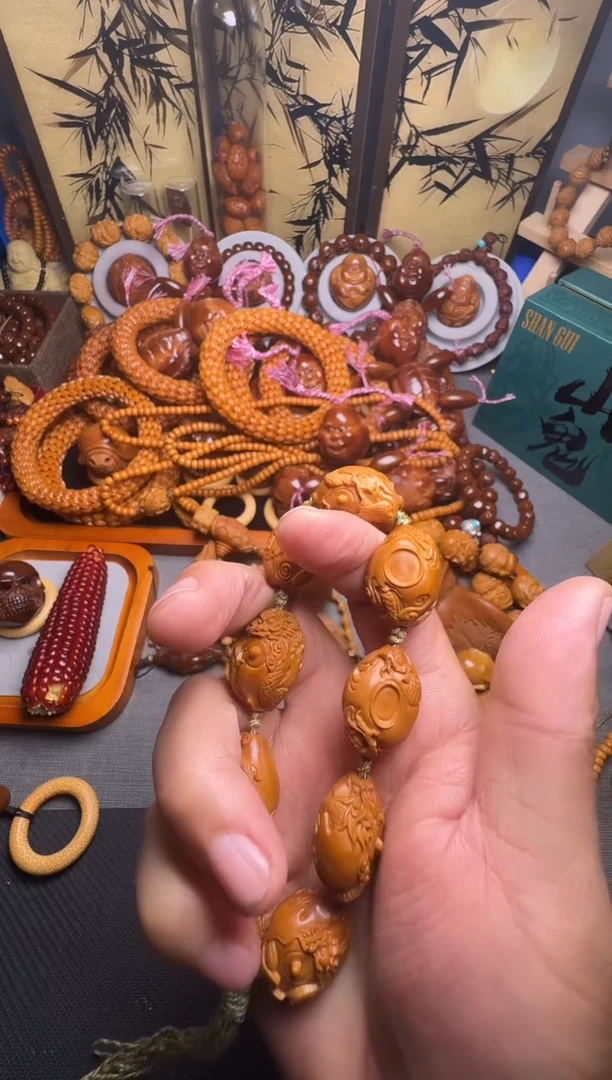 手串橄榄核大*九龙茶壶一串