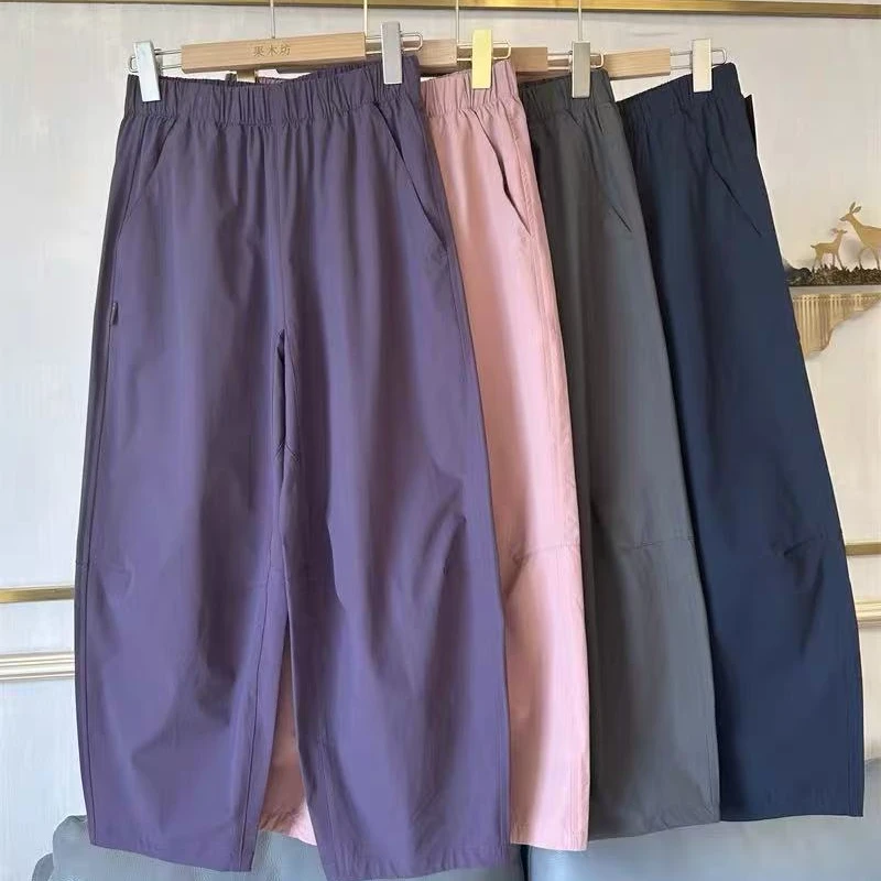 菲玛掂250732正品2025年春夏季新款时尚宽松哈伦裤八分气球裤女裤