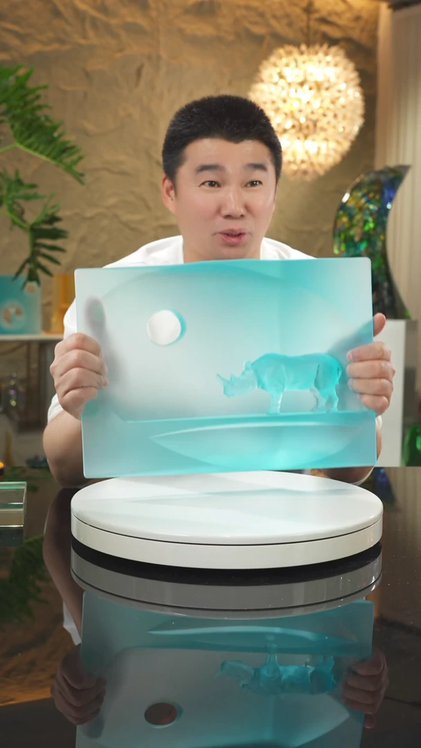 【闪购商品】摆件设计款月下犀牛摆件