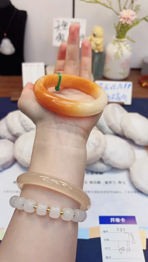 【闪购商品】石英质玉手镯未镶嵌131-财气镯-圈口60