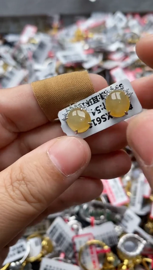 【闪购商品】翡翠戒指银S925镶嵌77777---3