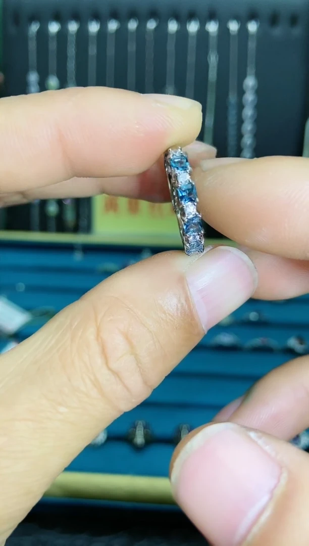 【闪购商品】托帕石戒指银S925镶嵌1121