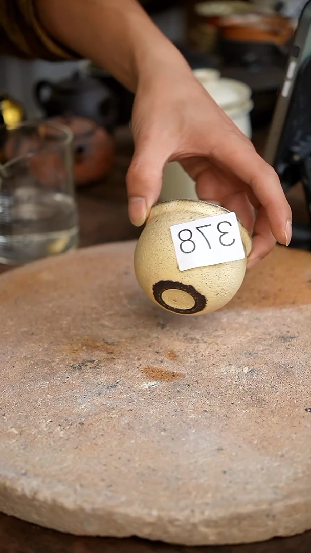 茶杯紫砂侘寂风原创手作60cc 378