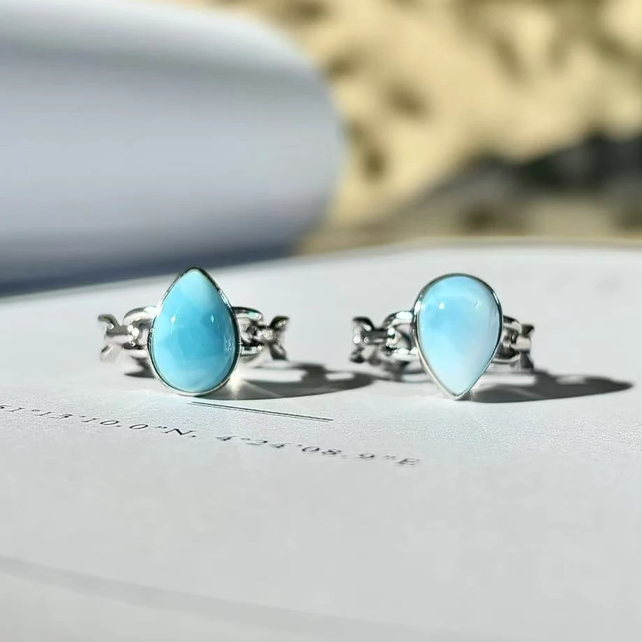 高品海纹水滴戒指（7*11）S925银-多样性发其一-HW918