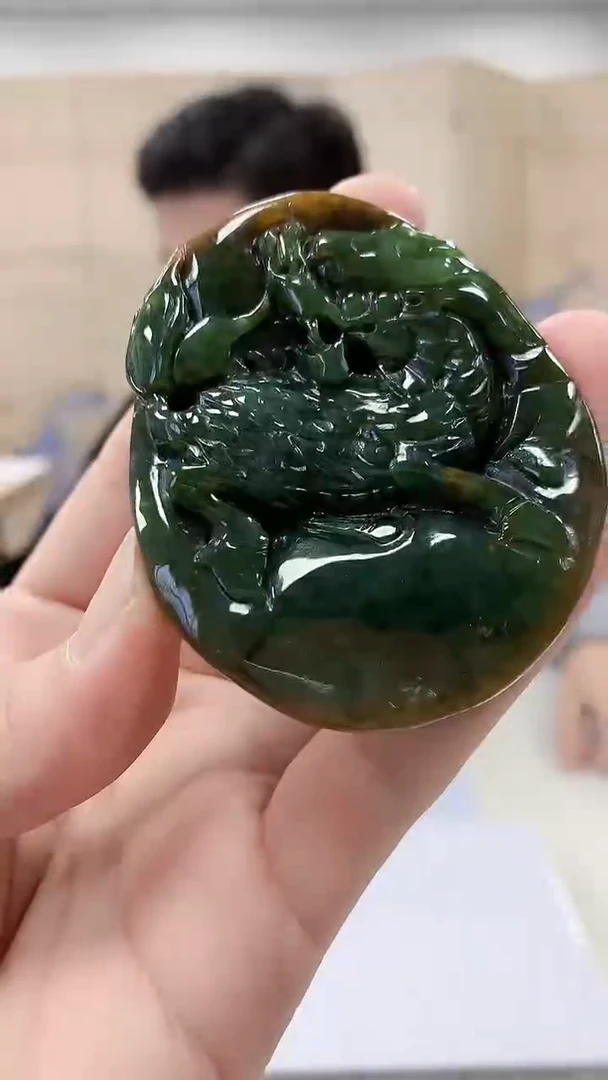 【闪购商品】定制翡翠未镶嵌4917bb-毛货挂件164