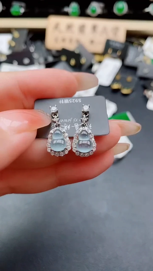 银S925镶嵌戒指翡翠11