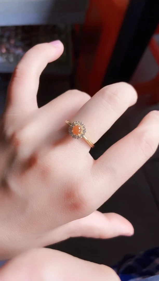 翡翠戒指银S925镶嵌54689