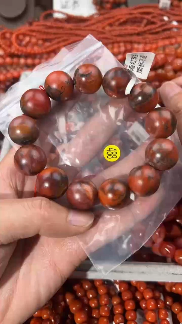 南红玛瑙手串未镶嵌扎***X18