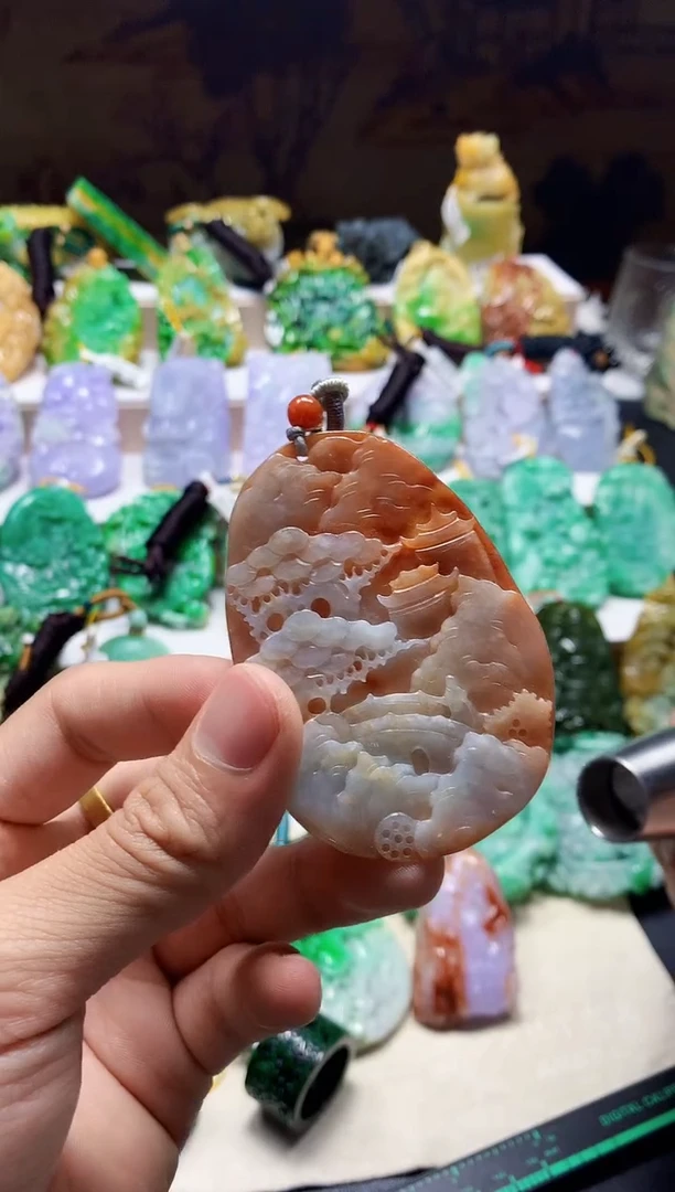 颈饰未镶嵌翡翠天然A货翡翠