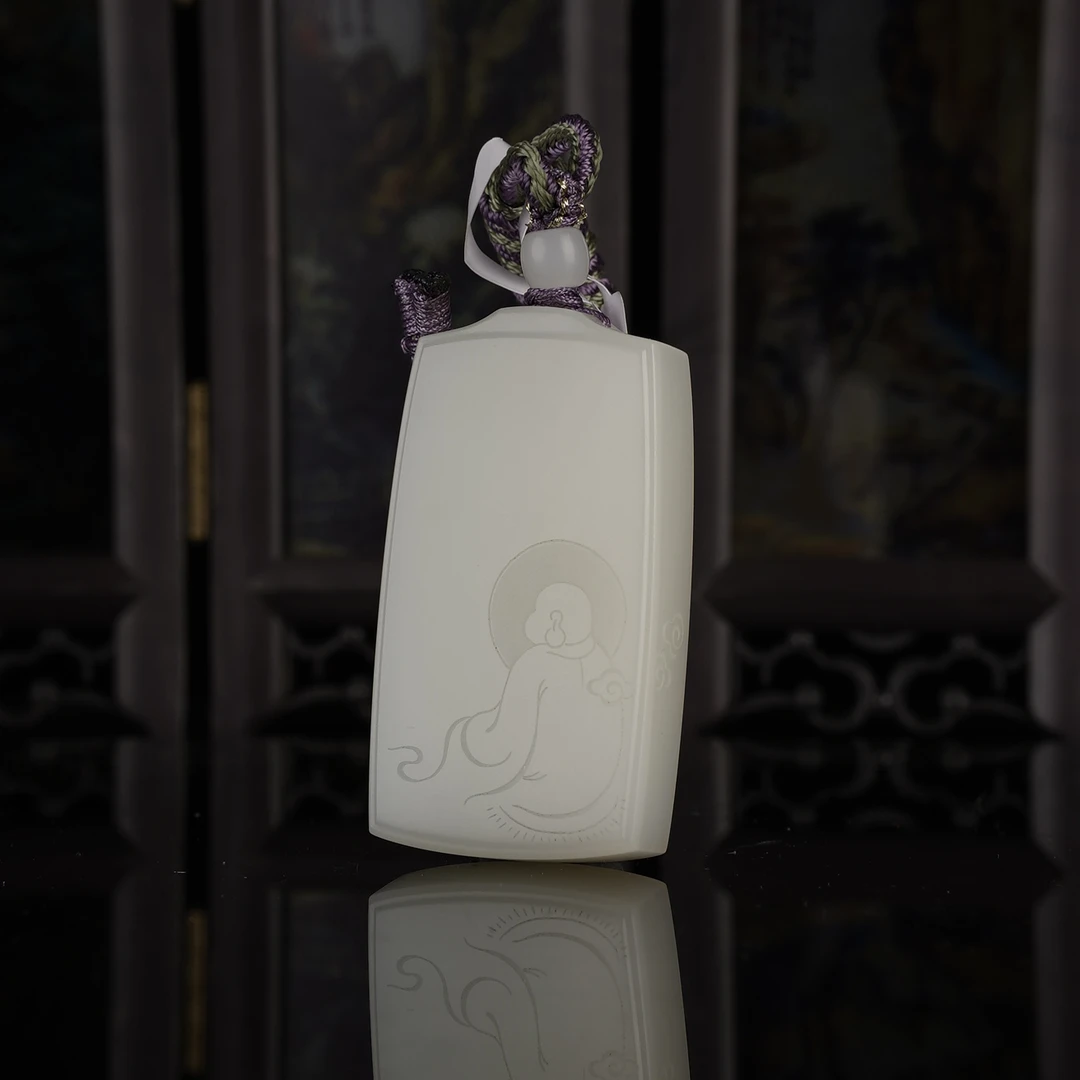 XW11795二十世纪和田玉弥勒佛挂坠