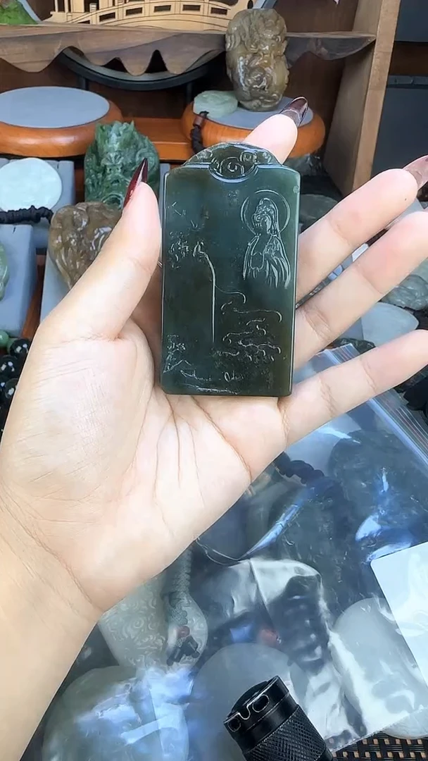 吊坠(不含链)未镶嵌和田玉1