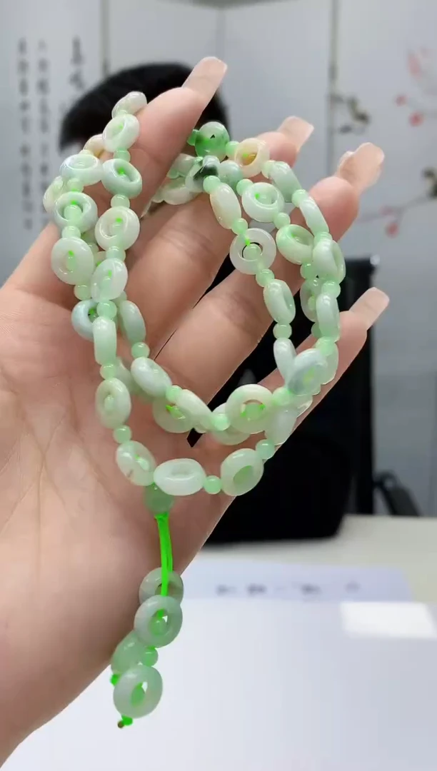 【闪购商品】定制翡翠未镶嵌5152lr-毛货珠链16