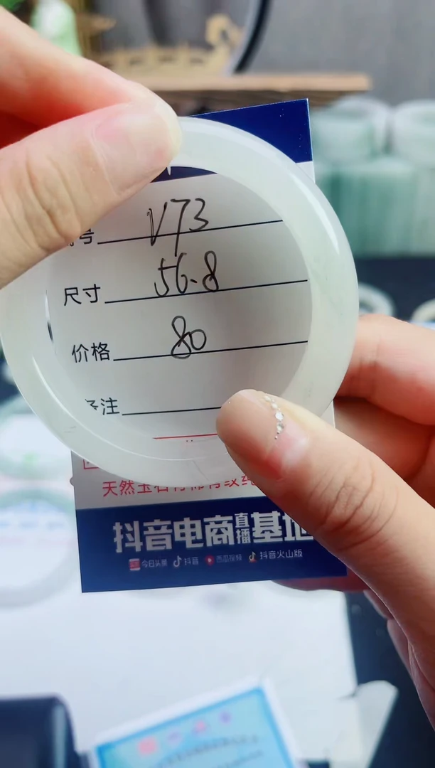 石英质玉（天山翠）手镯未镶嵌73