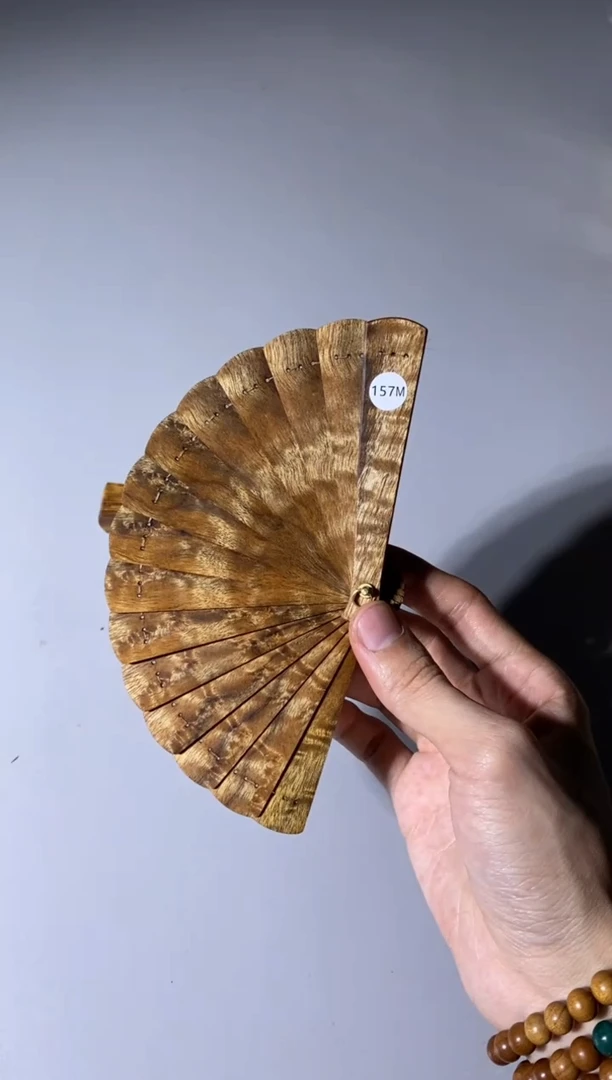【闪购商品】金丝楠157号10cm金丝楠迷你扇