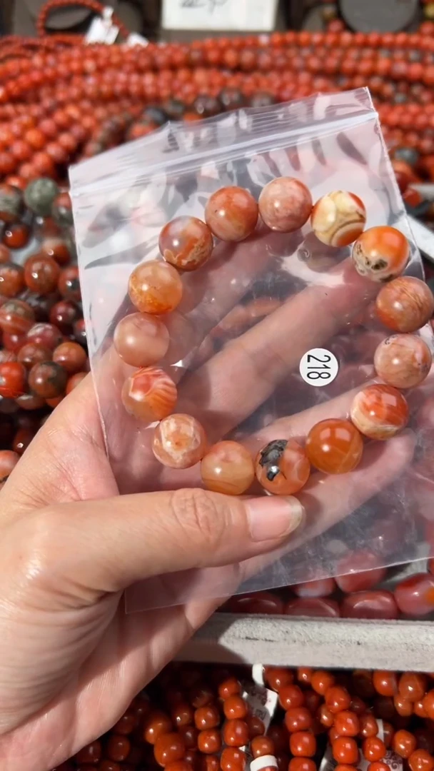 南红玛瑙手串未镶嵌14