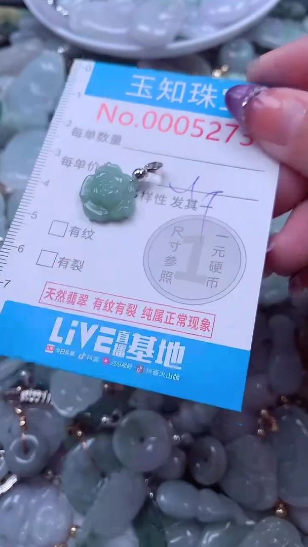 翡翠未镶嵌吊坠(不含链)5273