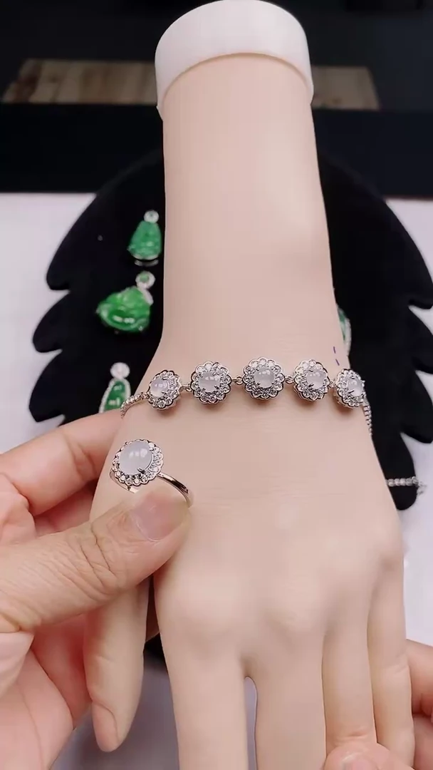 银S925镶嵌戒指翡翠59