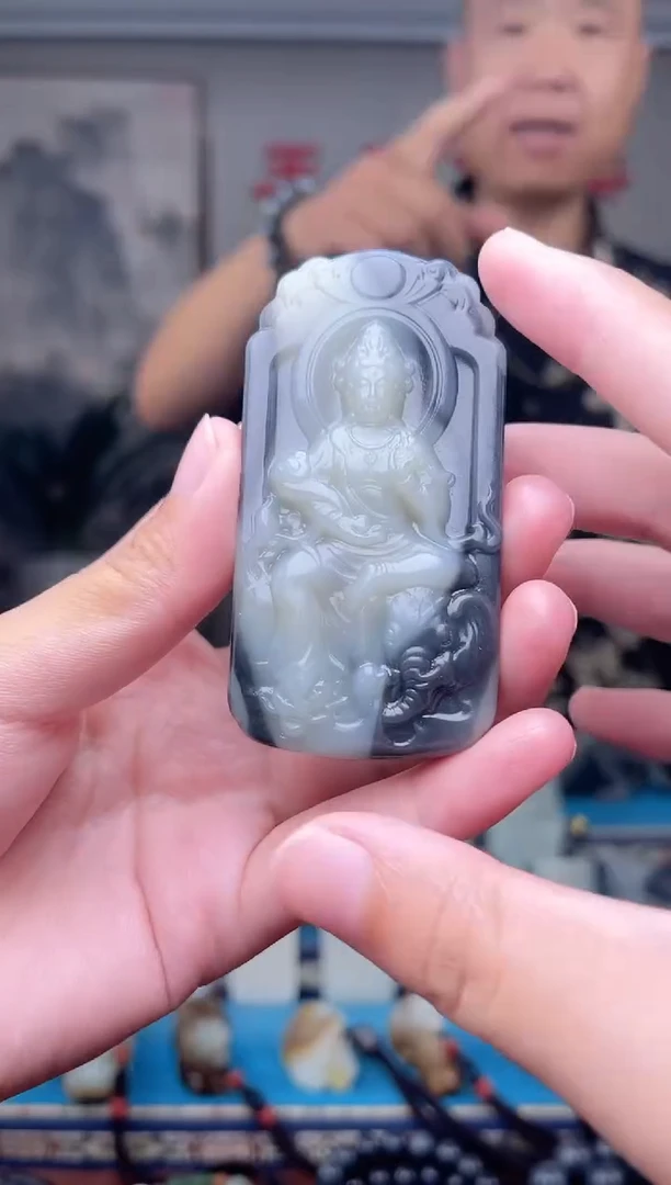 和田玉未镶嵌摆件1