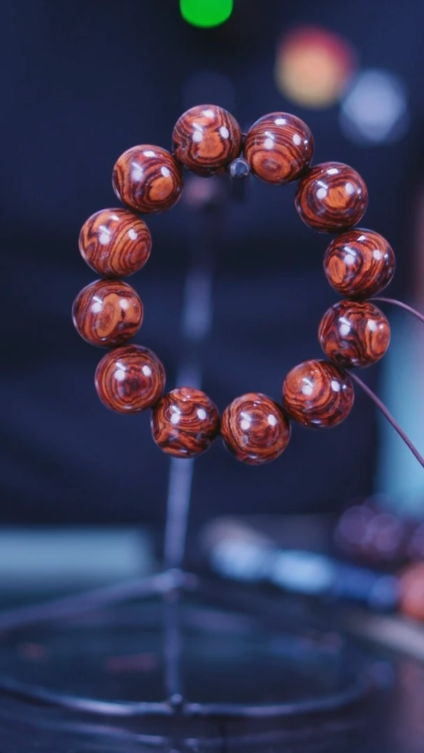 黄花梨/降香黄檀海南黄花梨对眼2.0手串