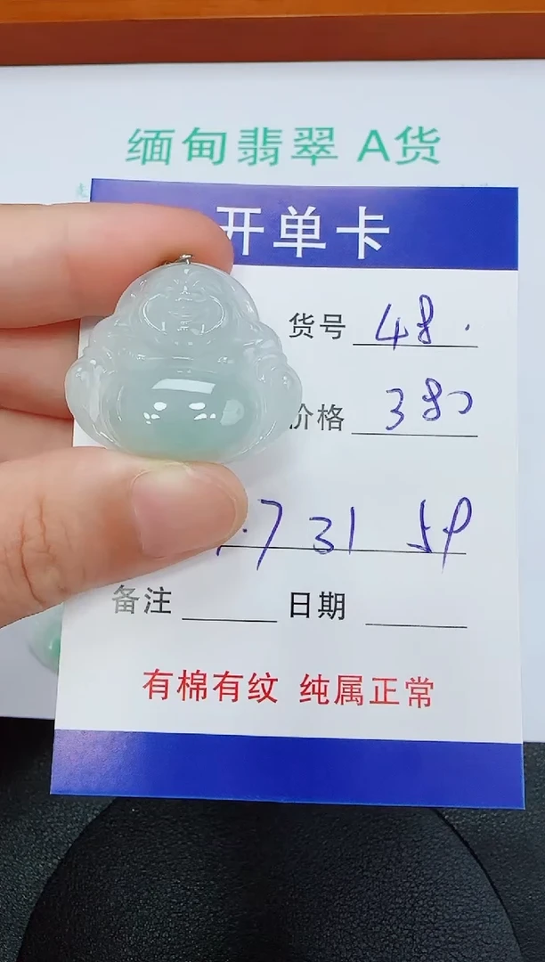 吊坠(赠链)未镶嵌翡翠48