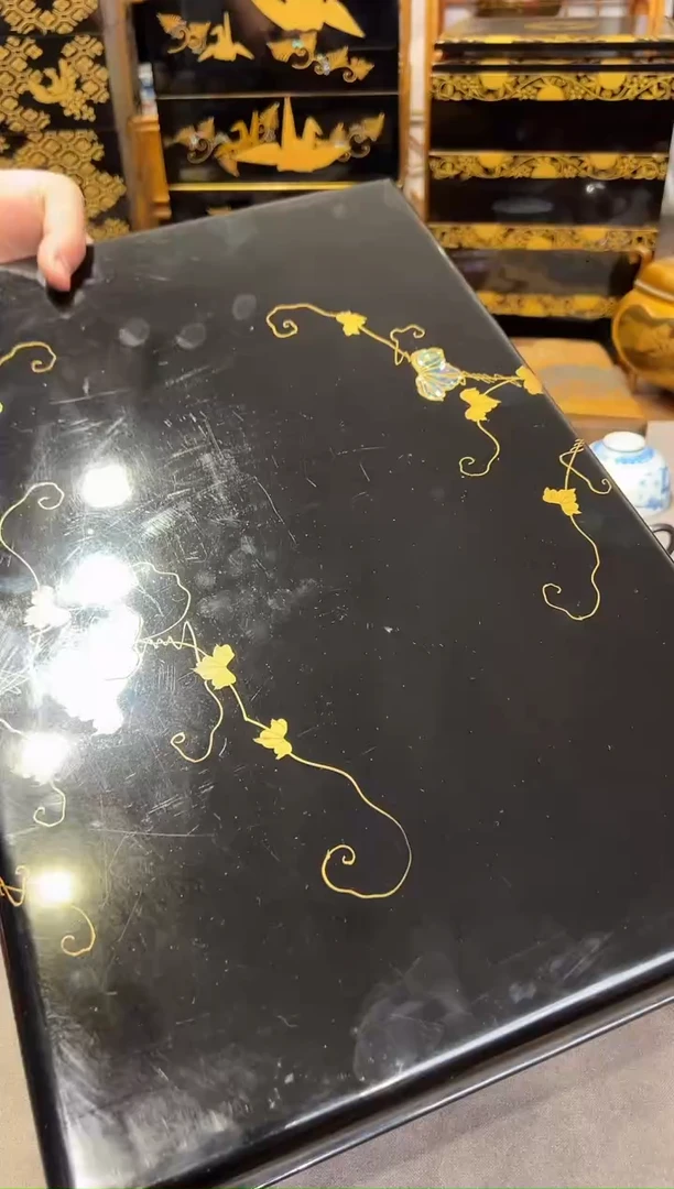 金莳绘茶台  大漆漆器大漆漆器