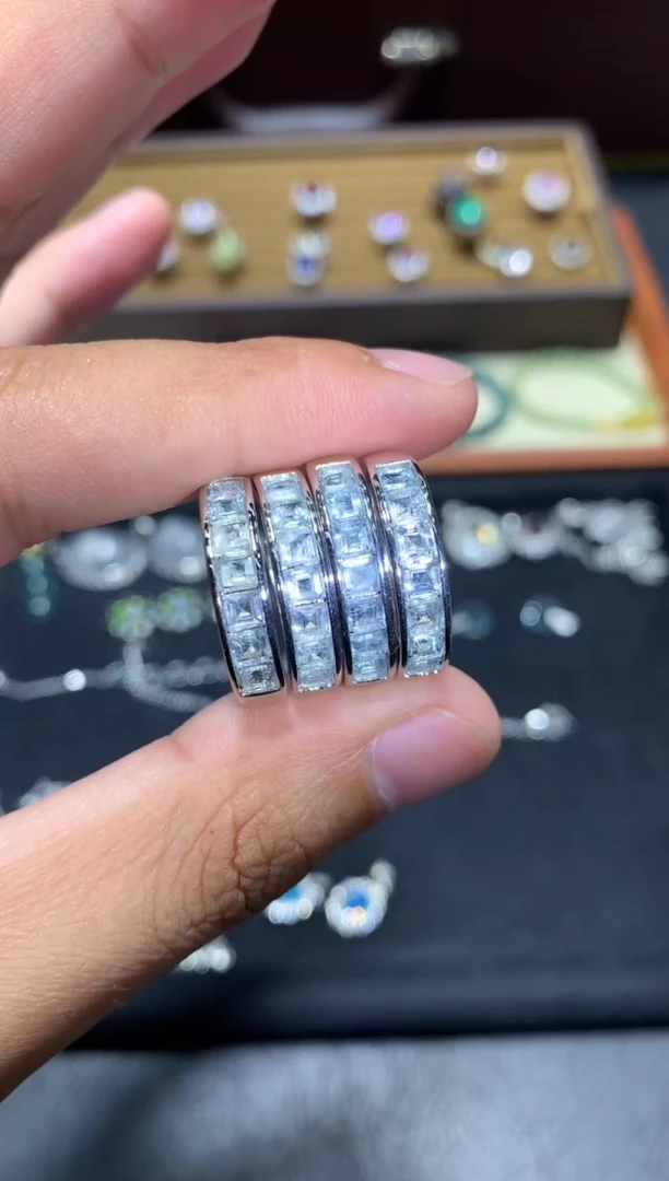 未镶嵌戒圈海蓝宝石T47【多样性发其一】