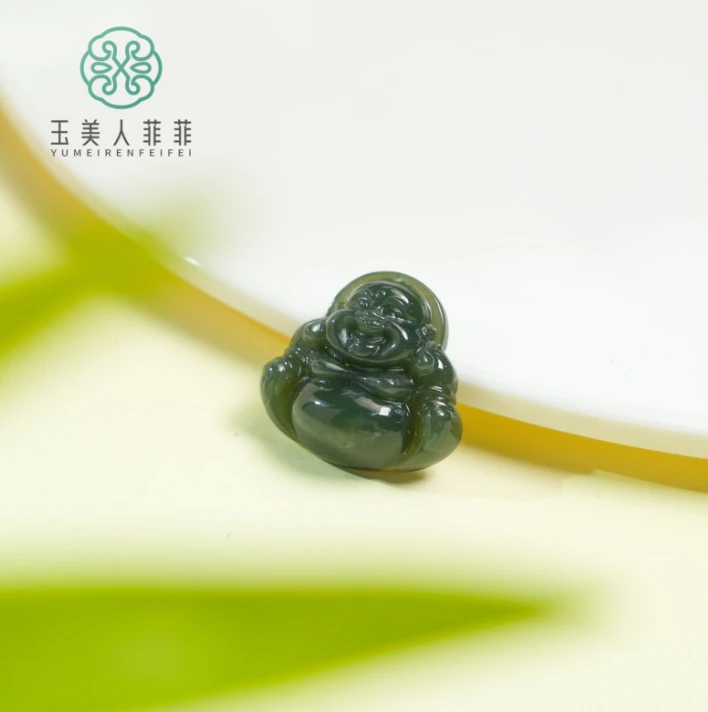 菲菲珠宝好*和田玉佛公吊坠约30*28mm