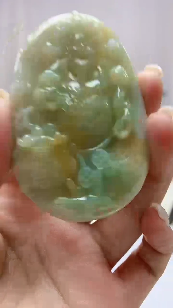 定制翡翠未镶嵌小**.4829ms-毛货挂件