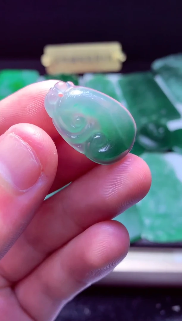 未镶嵌定制翡翠水*痕天然翡翠A货 官方基地发货