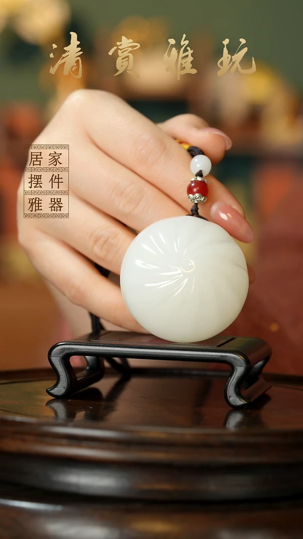 玉《蒸蒸日上小笼包》摆件